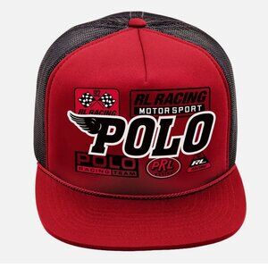 POLO RALPH LAUREN HAT - Red - PONY BASEBALL CAP CHINO UNISEX ADJUSTABLE New